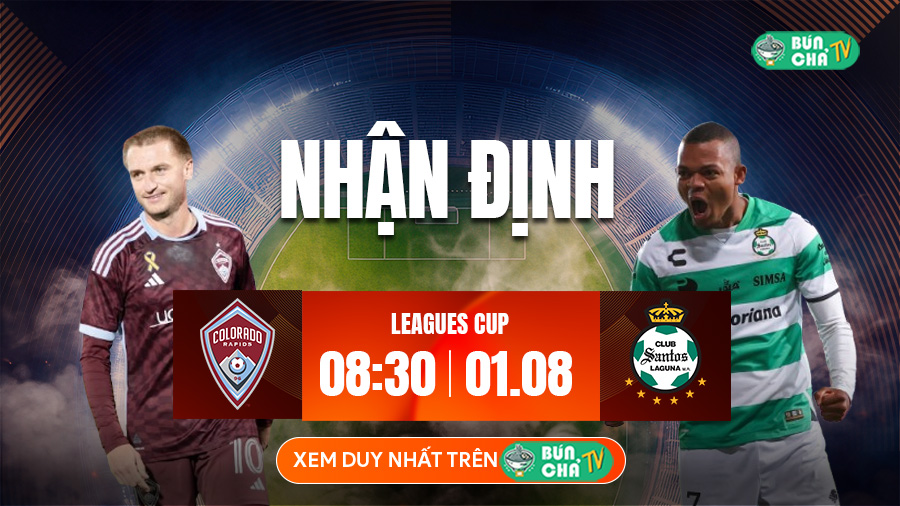 Tô bún chả hôm nay có gì: Soi kèo Colorado Rapids vs Santos Laguna, 8h30 ngày 1/8